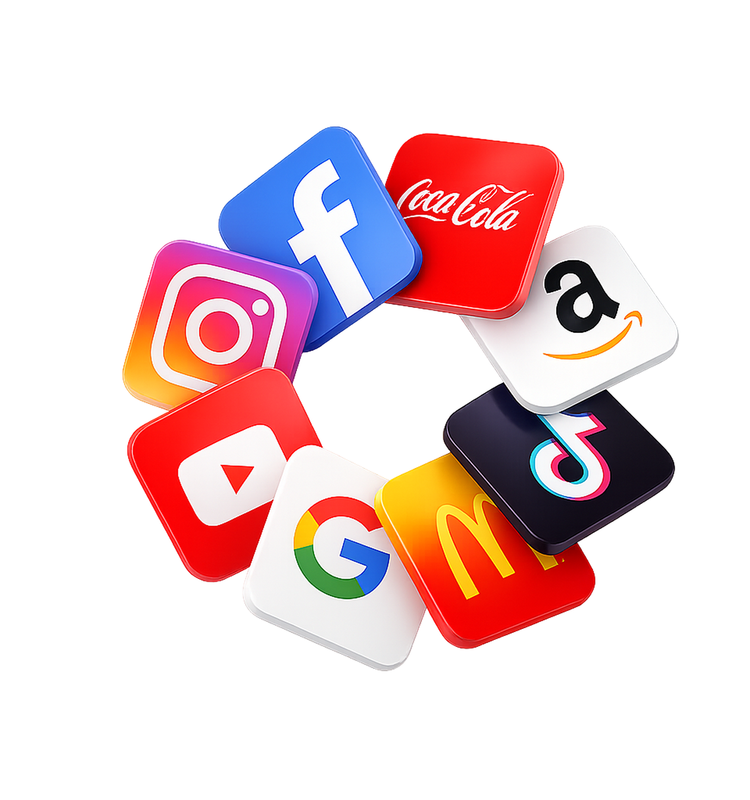 Collection of advertising platform icons